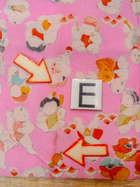 Photo18: O0124R Vintage Japanese kimono  Light Pink JUBAN undergarment for women / Silk. People   (Grade C) (18)