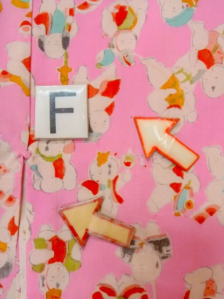 Photo19: O0124R Vintage Japanese kimono  Light Pink JUBAN undergarment for women / Silk. People   (Grade C) (19)