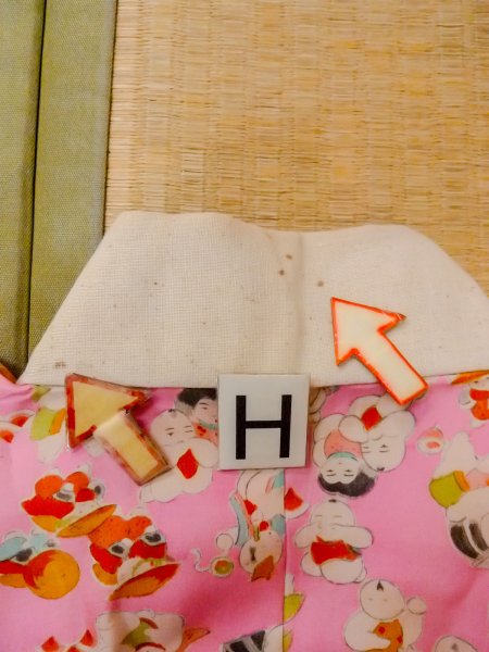 Photo21: O0124R Vintage Japanese kimono  Light Pink JUBAN undergarment for women / Silk. People   (Grade C) (21)