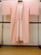 Photo1: O0124S Vintage Japanese kimono  Pale Coral JUBAN undergarment for women / Silk.  Bell pattern  (Grade B) (1)