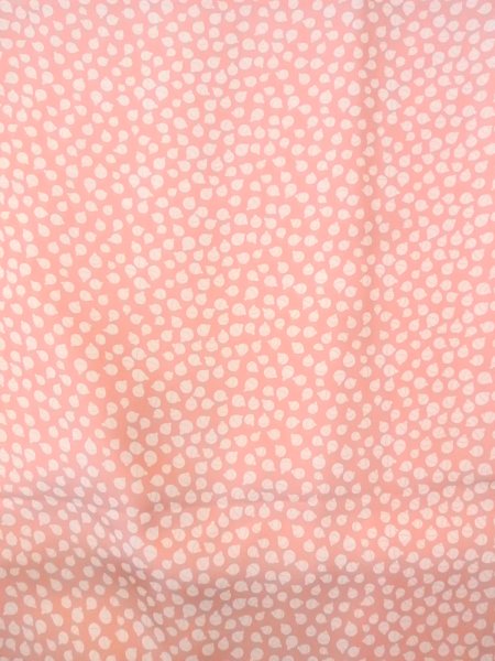 Photo4: O0124S Vintage Japanese kimono  Pale Coral JUBAN undergarment for women / Silk.  Bell pattern  (Grade B) (4)