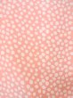 Photo5: O0124S Vintage Japanese kimono  Pale Coral JUBAN undergarment for women / Silk.  Bell pattern  (Grade B) (5)