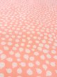 Photo10: O0124S Vintage Japanese kimono  Pale Coral JUBAN undergarment for women / Silk.  Bell pattern  (Grade B) (10)