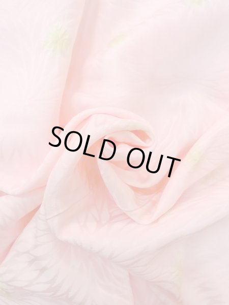 Photo12: O0124T Vintage Japanese kimono  Pale Pink JUBAN undergarment for women / Silk. Dot,   (Grade B) (12)