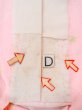 Photo17: O0124T Vintage Japanese kimono  Pale Pink JUBAN undergarment for women / Silk. Dot,   (Grade B) (17)
