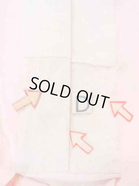 Photo17: O0124T Vintage Japanese kimono  Pale Pink JUBAN undergarment for women / Silk. Dot,   (Grade B) (17)