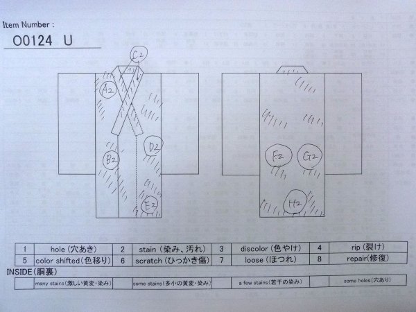 Photo11: O0124U Vintage Japanese kimono  Pale Pink JUBAN undergarment for women / Silk. Flower,   (Grade D) (11)