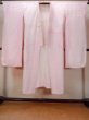 Photo1: O0124V Vintage Japanese kimono  Pale Pink JUBAN undergarment for women / Silk. Flower,   (Grade C) (1)