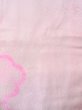 Photo4: O0124V Vintage Japanese kimono  Pale Pink JUBAN undergarment for women / Silk. Flower,   (Grade C) (4)