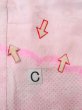 Photo16: O0124V Vintage Japanese kimono  Pale Pink JUBAN undergarment for women / Silk. Flower,   (Grade C) (16)