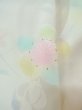 Photo5: O0124W Vintage Japanese kimono  Shiny Ivory JUBAN undergarment for women / Silk. Flower,   (Grade B) (5)