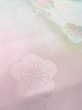 Photo10: O0124W Vintage Japanese kimono  Shiny Ivory JUBAN undergarment for women / Silk. Flower,   (Grade B) (10)