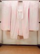 Photo1: O0124X Vintage Japanese kimono  Pale Pink JUBAN undergarment for women / Silk.  Plum blossoms, clouds pattern  (Grade B) (1)