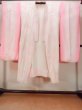 Photo1: O0125C Vintage Japanese kimono  Pale Pink JUBAN undergarment for women / Silk. Chrysanthemum,   (Grade C) (1)