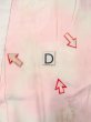 Photo17: O0125C Vintage Japanese kimono  Pale Pink JUBAN undergarment for women / Silk. Chrysanthemum,   (Grade C) (17)