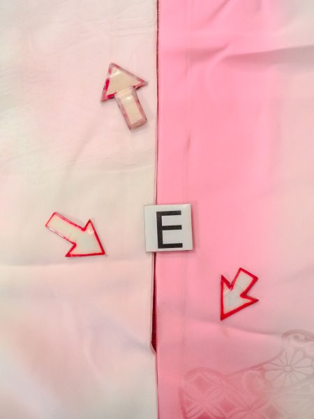 Photo18: O0125C Vintage Japanese kimono  Pale Pink JUBAN undergarment for women / Silk. Chrysanthemum,   (Grade C) (18)