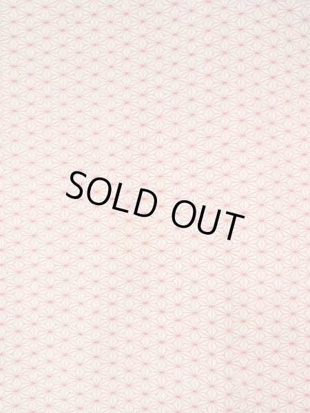 Photo3: Mint O0125E Vintage Japanese kimono   White HITOE unlined for women / Synthetic. Hemp leaf   (Grade A) (3)