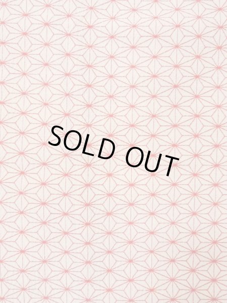 Photo5: Mint O0125E Vintage Japanese kimono   White HITOE unlined for women / Synthetic. Hemp leaf   (Grade A) (5)