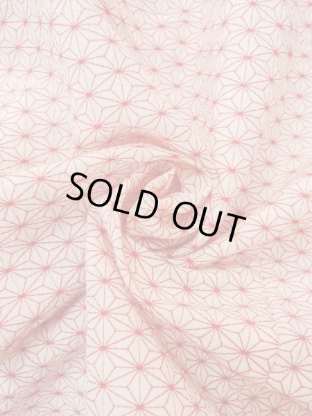 Photo11: Mint O0125E Vintage Japanese kimono   White HITOE unlined for women / Synthetic. Hemp leaf   (Grade A) (11)