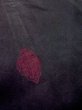 Photo10: O0131A Vintage Japanese kimono   Black MICHIYUKI outer coat for women / Silk. Chrysanthemum,   (Grade B) (10)