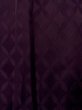Photo6: O0131C Vintage Japanese kimono  Dark Purple MICHIYUKI outer coat for women / Silk.    (Grade D) (6)