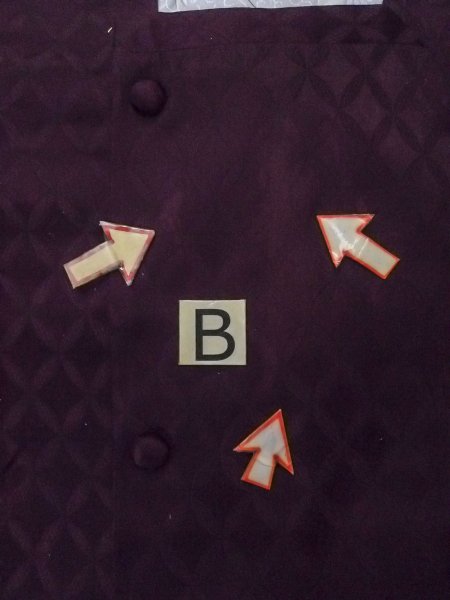 Photo15: O0131C Vintage Japanese kimono  Dark Purple MICHIYUKI outer coat for women / Silk.    (Grade D) (15)