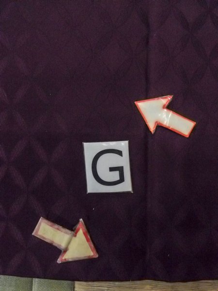 Photo20: O0131C Vintage Japanese kimono  Dark Purple MICHIYUKI outer coat for women / Silk.    (Grade D) (20)