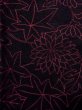 Photo6: Mint O0131D Vintage Japanese kimono   Black MICHIYUKI outer coat for women / Cotton. Chrysanthemum, Material: velvet  (Grade A) (6)