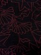 Photo7: Mint O0131D Vintage Japanese kimono   Black MICHIYUKI outer coat for women / Cotton. Chrysanthemum, Material: velvet  (Grade A) (7)