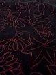 Photo10: Mint O0131D Vintage Japanese kimono   Black MICHIYUKI outer coat for women / Cotton. Chrysanthemum, Material: velvet  (Grade A) (10)