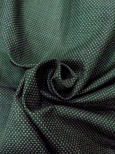 Photo11: Mint O0131E Vintage Japanese kimono  Grayish Green MICHIYUKI outer coat for women / Silk. Dot,   (Grade A) (11)