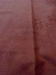 Photo10: O0131F Vintage Japanese kimono  Pale Dark Red DOCHUGI outer coat for women / Silk. Hemp leaf   (Grade B) (10)
