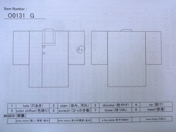 Photo13: O0131G Vintage Japanese kimono  Vivid Red DOCHUGI outer coat for women / Silk. Flower,   (Grade B) (13)