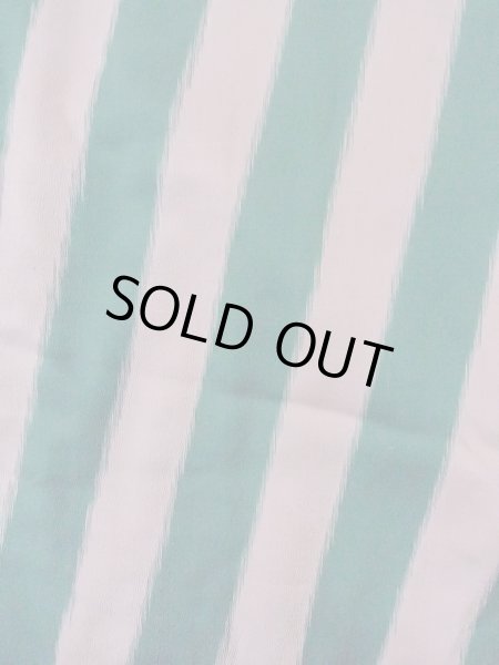 Photo4: O0131H Vintage Japanese kimono Pale Grayish Pink DOCHUGI outer coat for women / Silk. Stripes   (Grade D) (4)