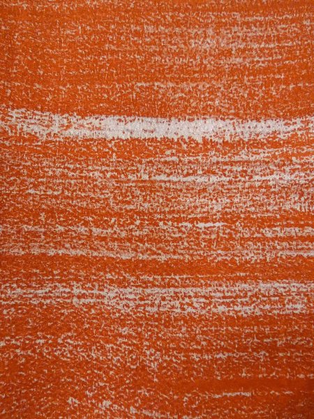 Photo6: O0131J Vintage Japanese kimono   Orange MICHIYUKI outer coat for women / Silk. Stripes   (Grade B) (6)