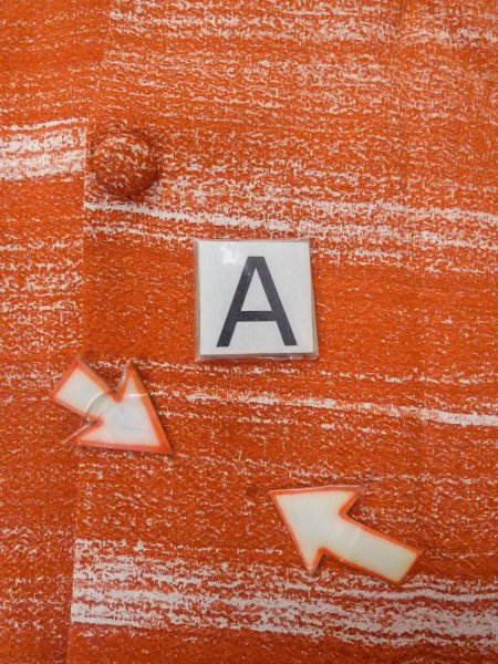 Photo14: O0131J Vintage Japanese kimono   Orange MICHIYUKI outer coat for women / Silk. Stripes   (Grade B) (14)