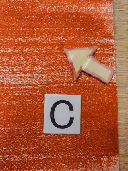 Photo16: O0131J Vintage Japanese kimono   Orange MICHIYUKI outer coat for women / Silk. Stripes   (Grade B) (16)