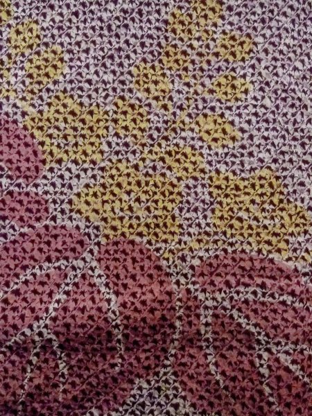 Photo6: O0131L Antique Japanese kimono  Dark Purple DOCHUGI outer coat for women / Silk. KIRI paulownia   (Grade B) (6)