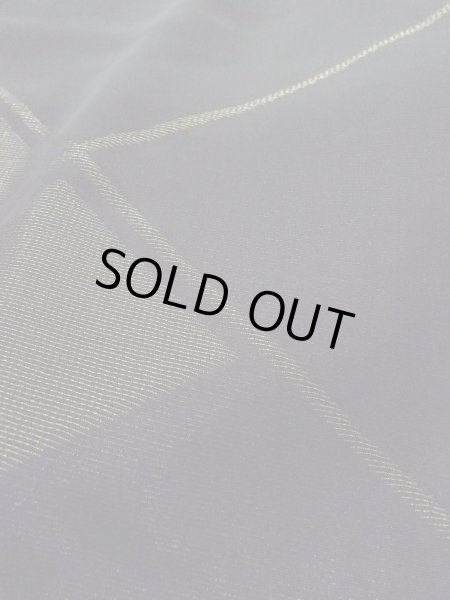 Photo10: Mint O0131N Vintage Japanese kimono   Black MICHIYUKI outer coat for women / Silk. Lozenges,   (Grade A) (10)