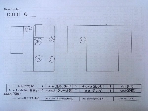 Photo13: O0131O Vintage Japanese kimono   Black MICHIYUKI outer coat for women / Silk. Flower,   (Grade B) (13)