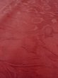 Photo8: O0131Q Vintage Japanese kimono   Dark Red MICHIYUKI outer coat for women / Silk. Flower,   (Grade B) (8)