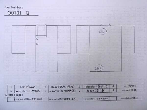 Photo13: O0131Q Vintage Japanese kimono   Dark Red MICHIYUKI outer coat for women / Silk. Flower,   (Grade B) (13)
