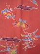 Photo3: Mint O0131R Vintage Japanese kimono  Grayish Coral MICHIYUKI outer coat for women / Silk. UME plum bloom,   (Grade A) (3)