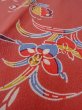 Photo8: Mint O0131R Vintage Japanese kimono  Grayish Coral MICHIYUKI outer coat for women / Silk. UME plum bloom,   (Grade A) (8)