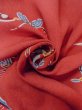 Photo12: Mint O0131R Vintage Japanese kimono  Grayish Coral MICHIYUKI outer coat for women / Silk. UME plum bloom,   (Grade A) (12)
