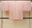 Photo2: O0131S Vintage Japanese kimono   Off White MICHIYUKI outer coat for women / Synthetic. Leaf,   (Grade C) (2)