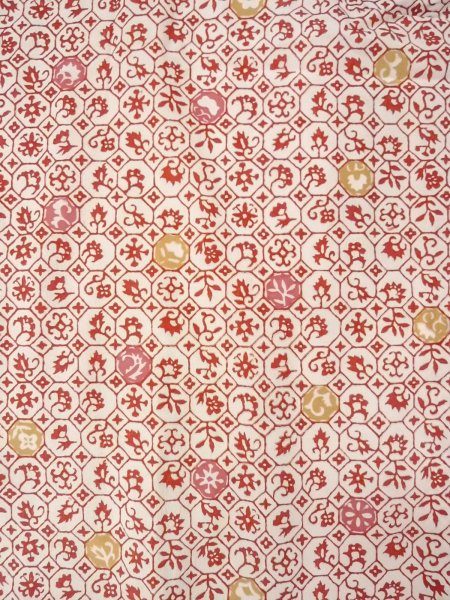 Photo3: O0131S Vintage Japanese kimono   Off White MICHIYUKI outer coat for women / Synthetic. Leaf,   (Grade C) (3)