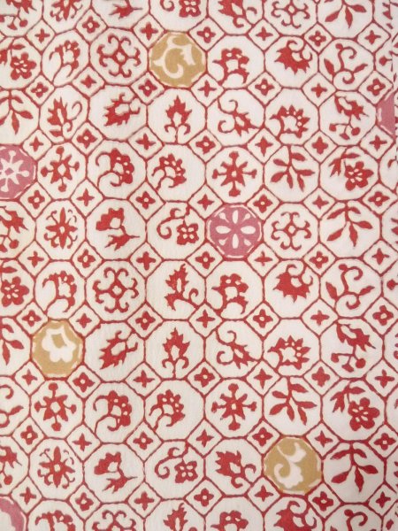 Photo5: O0131S Vintage Japanese kimono   Off White MICHIYUKI outer coat for women / Synthetic. Leaf,   (Grade C) (5)