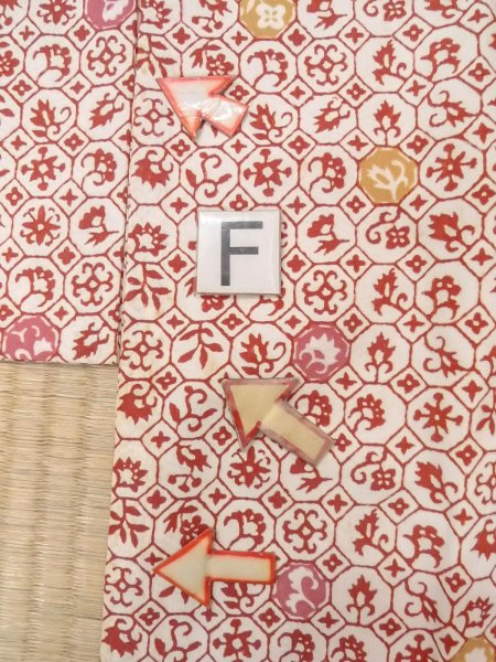 Photo19: O0131S Vintage Japanese kimono   Off White MICHIYUKI outer coat for women / Synthetic. Leaf,   (Grade C) (19)