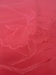 Photo9: O0131T Vintage Japanese kimono  Shiny Red MICHIYUKI outer coat for women / Silk. Flower,   (Grade B) (9)